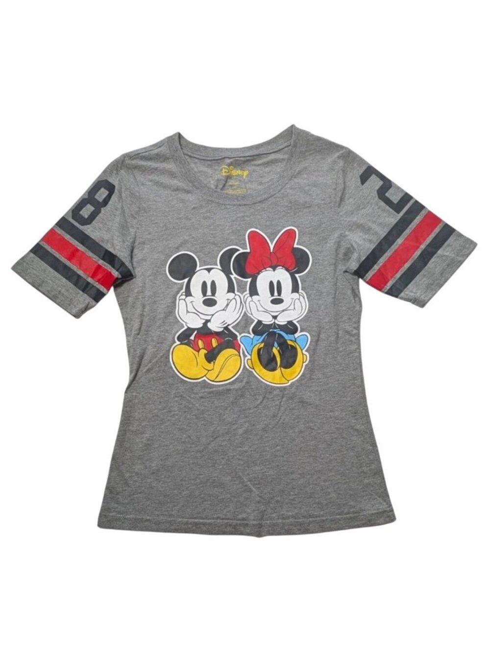 Disney Mickey & Minnie Mouse Graphic T-Shirt Womens Medium